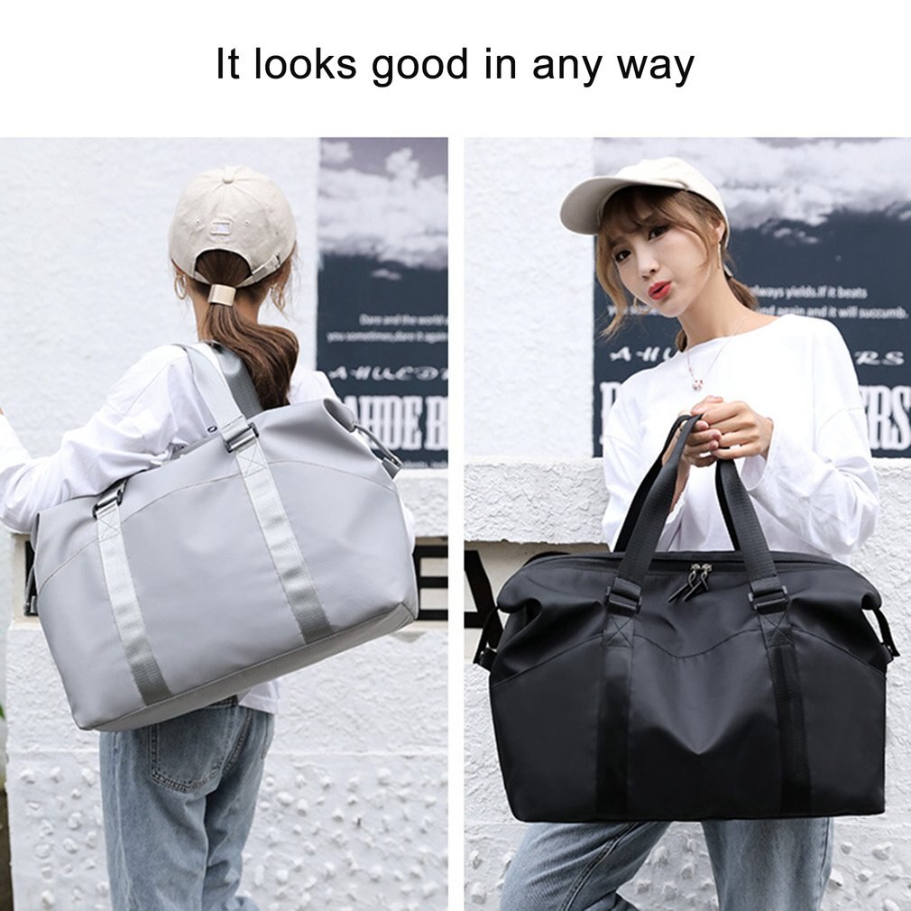 Travel Bag Short Tour Weekend Sports Gym Duffel Bag Waterproof Large Capacity Suitcase Luggage Shoulder Bag With Shoes Warehouse