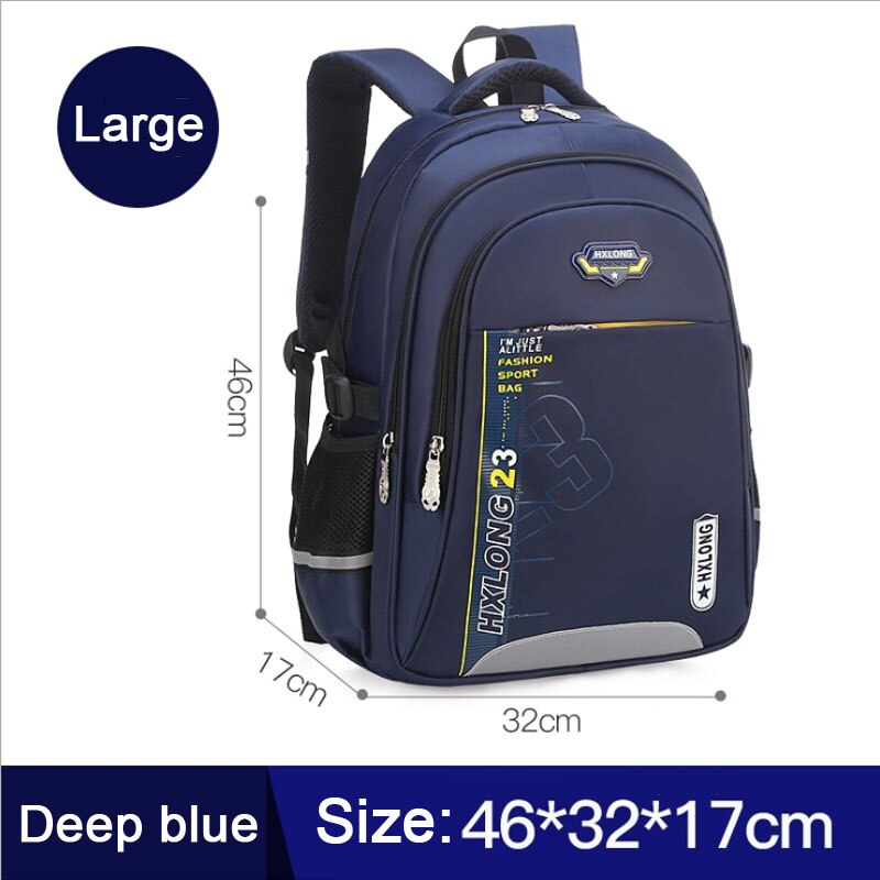 Kinderen Grote Schooltas voor Tiener Meisjes Jongens Hign School Book Bag 18 inch Waterdichte grote Rugzak voor Tieners Jongens Meisjes: Royal blue large
