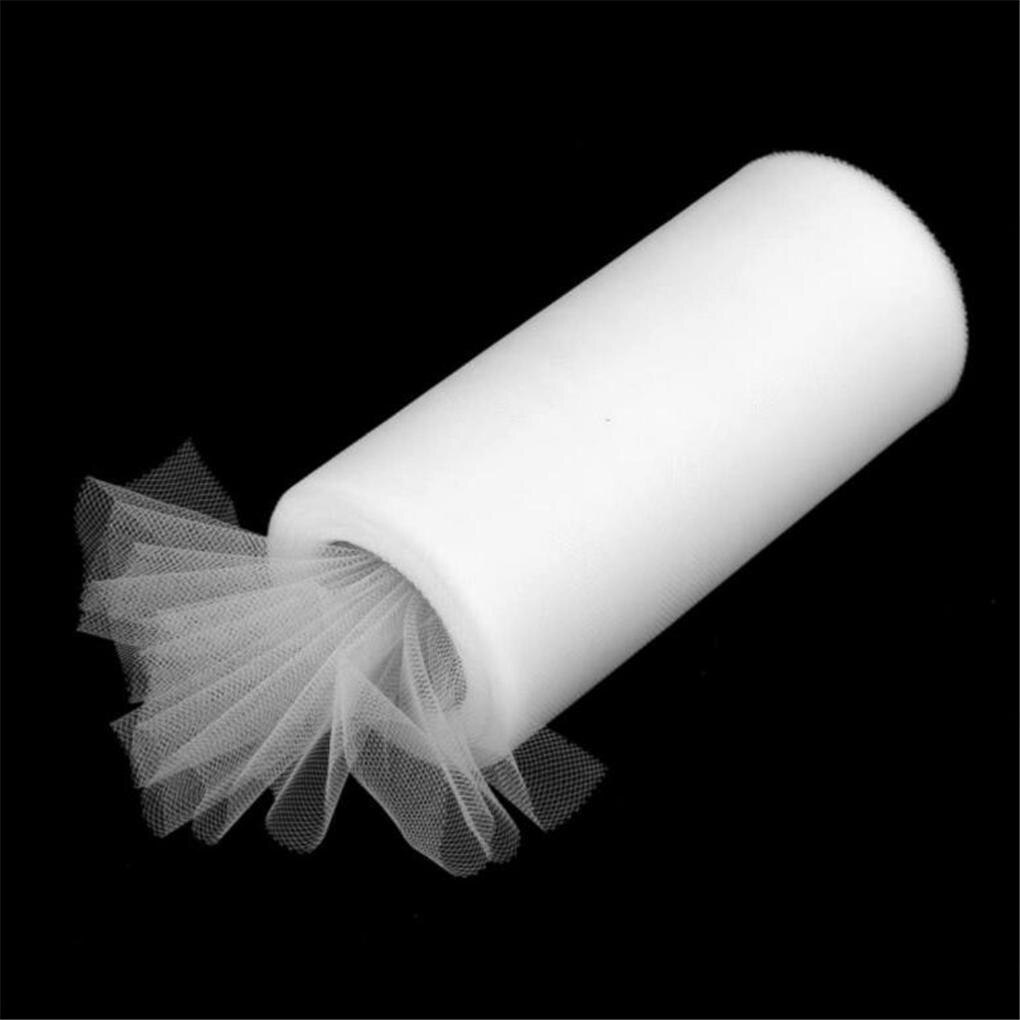 Dunne Mesh Tulle Stof Cadeau Inpakken Wedding Party Ornament Decoratie Effen Kleur Tule Roll