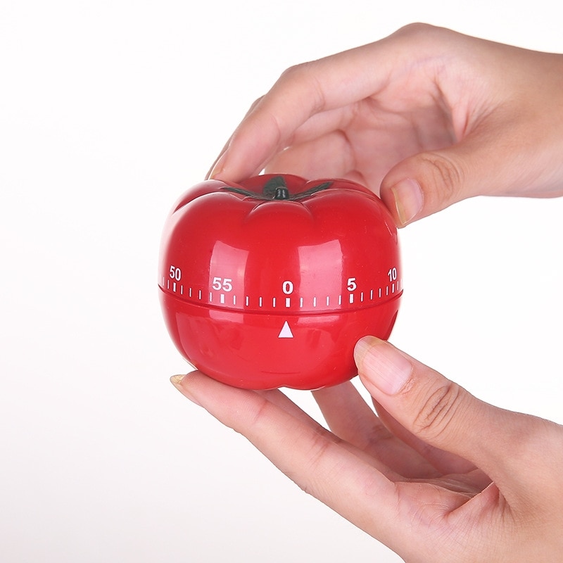 Pomodoro timer kjøkken dingser egg timer student timer alarm søt mini mekanisk urskive 60- minutters kjøkken gadgets