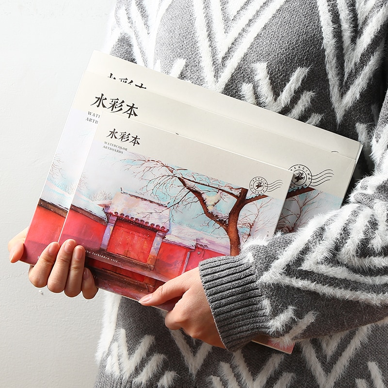 A3/A4/45 Painting Paper For Kids Watercolor Sketchbook School Hand Painted Book Drawing Artist Student Art Supplies Stationery