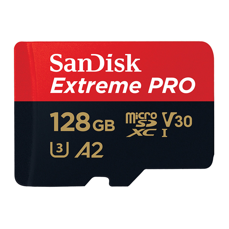 SanDisk MicroSD Karte 64GB 128GB Flash Speicher Karte 16GB 32GB U1/U3 C10 TF Karte 200GB 256GB UHS-I A1/A2 V30 SDXC 400GB 4K Full HD: Extreme Pro-128GB