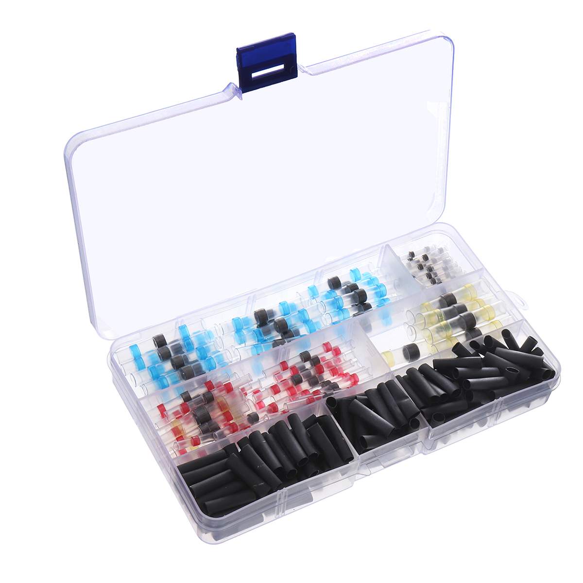 250 Pcs Waterdichte Afdichting Krimpkous Soldeer Connector Krimp Soldeer Mouwen Krimpkous Kit Draad Splice Connector