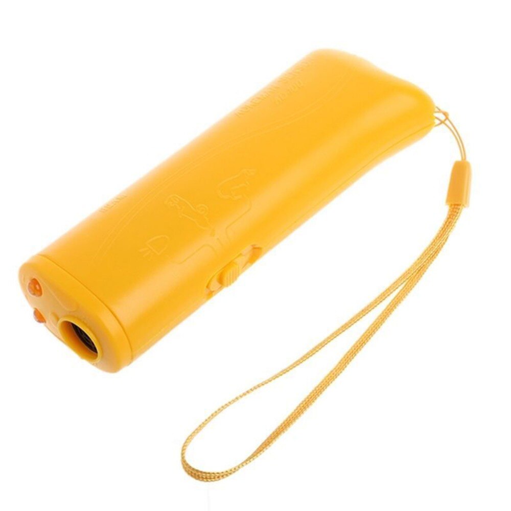 Draagbare Huisdier Hond Repeller Anti Barking Stop Bark Training Device Trainer LED Ultrasone 3 in 1 Anti Barking Zonder Batterij