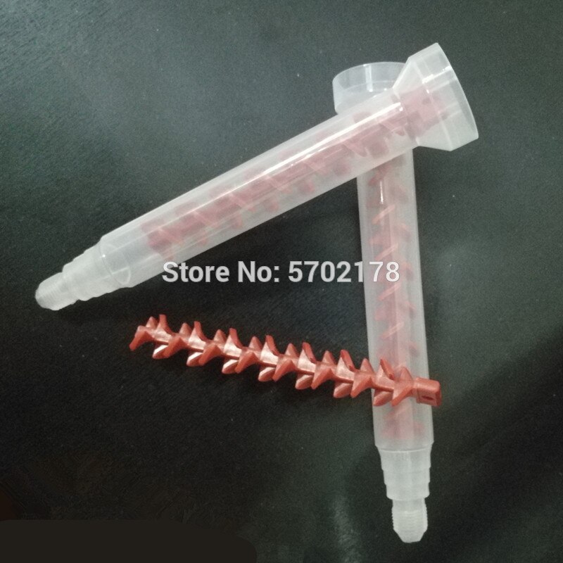 5pc/bag Adhesive Dynamic Mixing Nozzle AB Glue Quick Mixer RM12-16 Round Mixed Tube