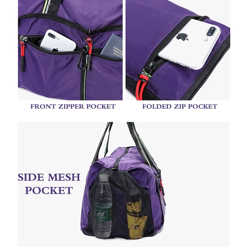 Yinjue Reistas Grote Vrouwen Reizen Handbas Weekender Sport Tas Op Wielen Man Nylon Opvouwbare Bagage Grote Capaciteit Duffle tas