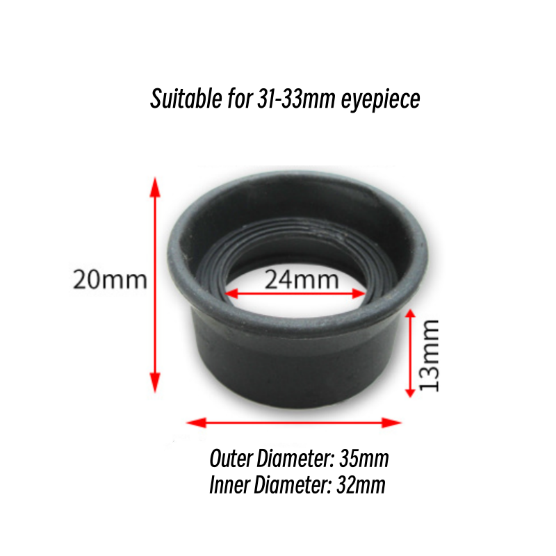 1 Piece 30 32mm Diameter Telescope Eyepiece Rubber Eye Shields Binoculars Eye Guards Microscope Eye Cup Protector 29-33mm: Orange