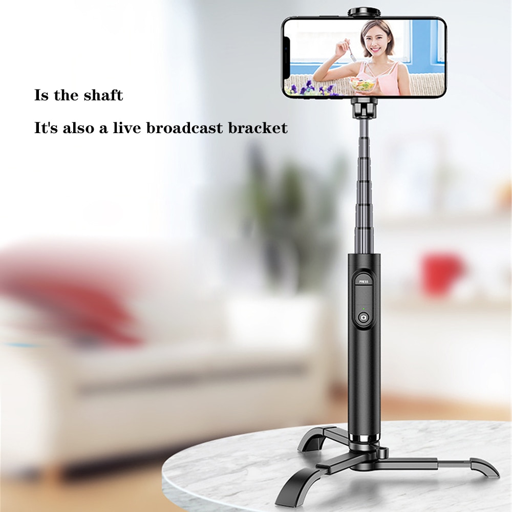 Kijek robić selfie, statyw, przenośny, wielofunkcyjny, aluminiowy, lekki, zdalnie sterowany, bluetooth, robić huawei, xiaomi, iphone'a 11