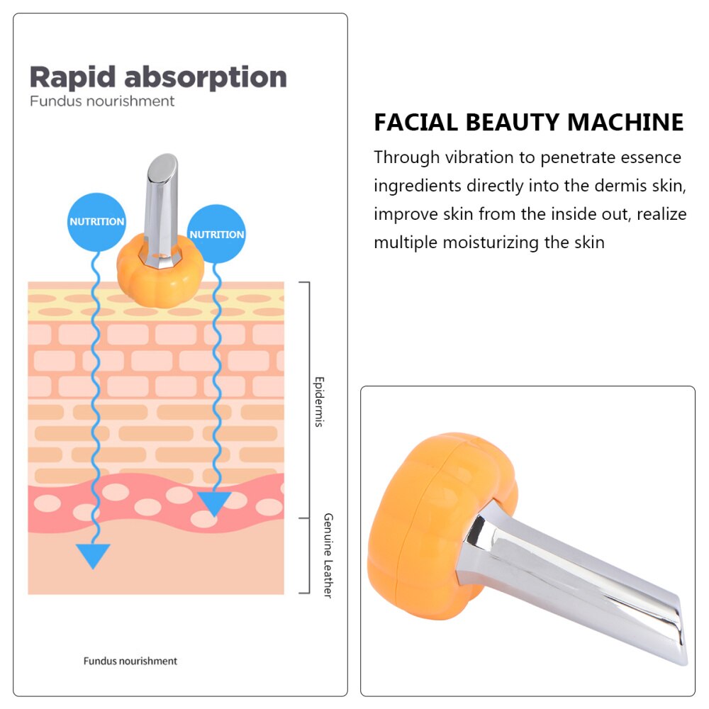 Portable Pumpkin Beauty Apparatus Facial Skin Care Tool Micro Current Beauty Apparatus Magnetic Ion-induced Beauty Instrument (