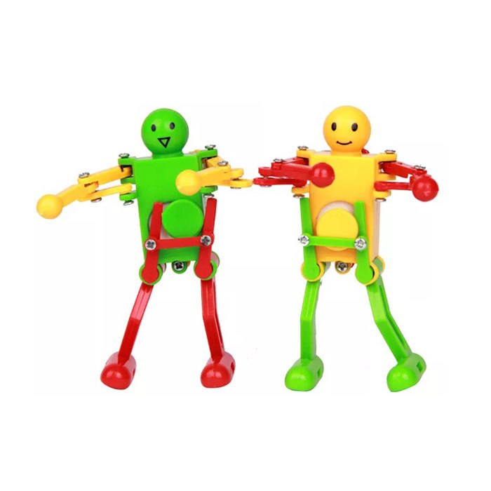 Winding Dancing Robot Spring Gymnastics Small Toys 9272 Stall Attractions Night Market Supply of Goods