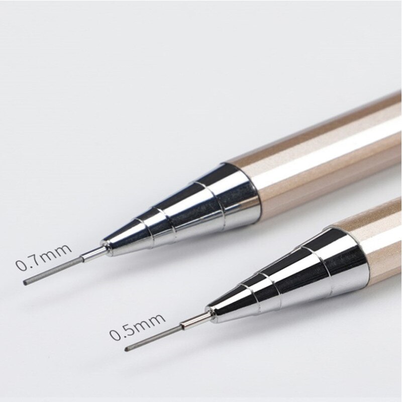 0.5/0.7MM Mechanical Pencil Set Mechanical Pencil Metal Pencil Push mechanical pencil 0.5 school supplies pencils mechanical
