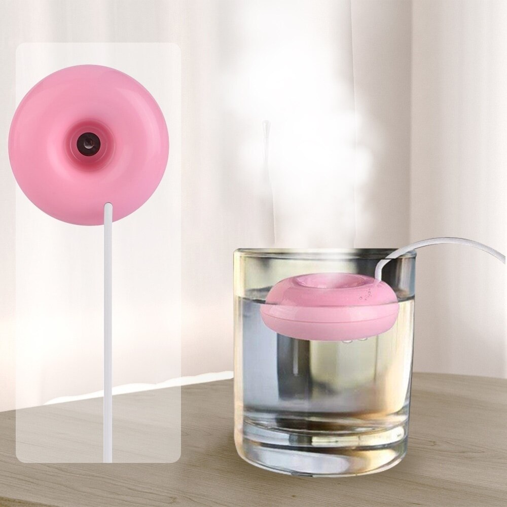 Mini Portable Donuts USB Air Humidifier Purifier Aroma Diffuser Steam Safe Use for Home Atomizer Aromatherapy