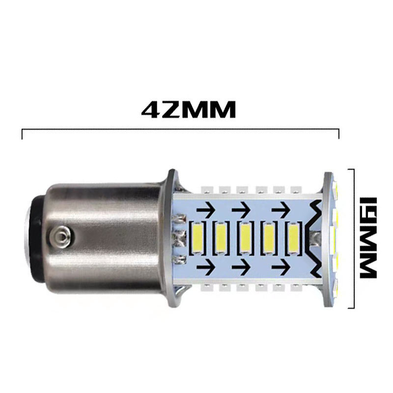 Universal- LED Motorrad Strobe Brems Glühbirnen Auto Schwanz Parkplatz Rückfahr Lichter Auto Brems Lampen Motorrad Rücklicht 1/2Stck