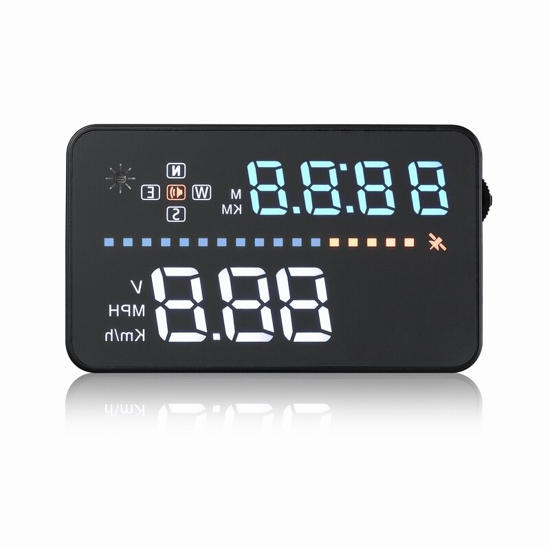 A3 GPS HUD heads-up display universal digital displaying instrument temperature speed oil meter display speeding alert alarm