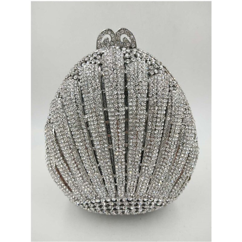 Dames décontracté chaîne sac à bandoulière sacs à bandoulière pour la fête strass sac métallique diamants nuptiale sac de luxe pour mariage: as pictures 3