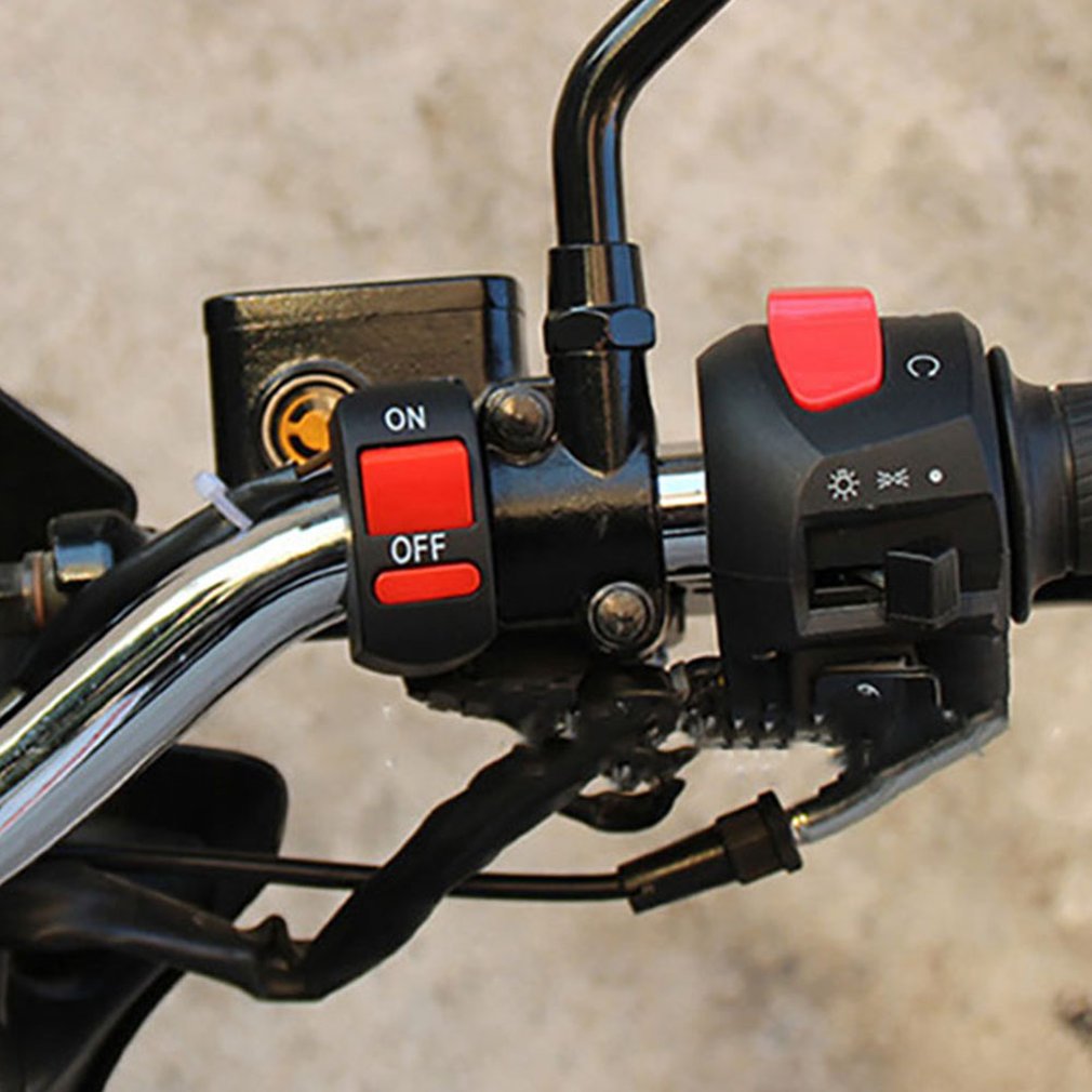 Universal Off-Road Motorcycle Electric Starter Handlebar Start & stop Button Durable Power Start-Up Power Switch