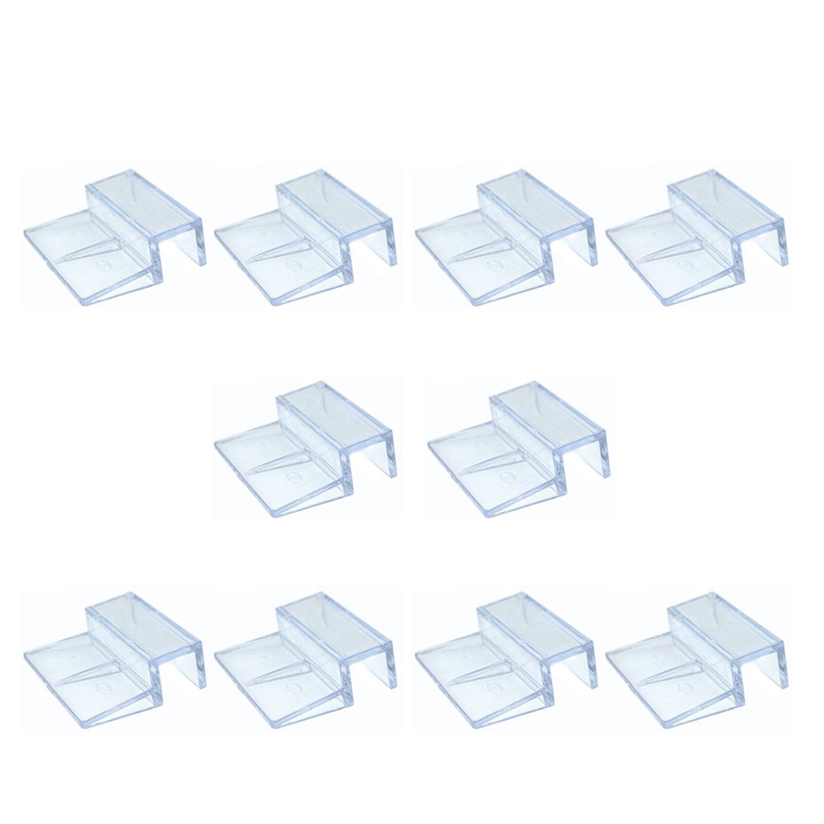 10pcs Glass Cover Clip Multifunctional Acrylic Aquarium Clear Support Holder Easy Install Fish Tank Stand Home Accessories