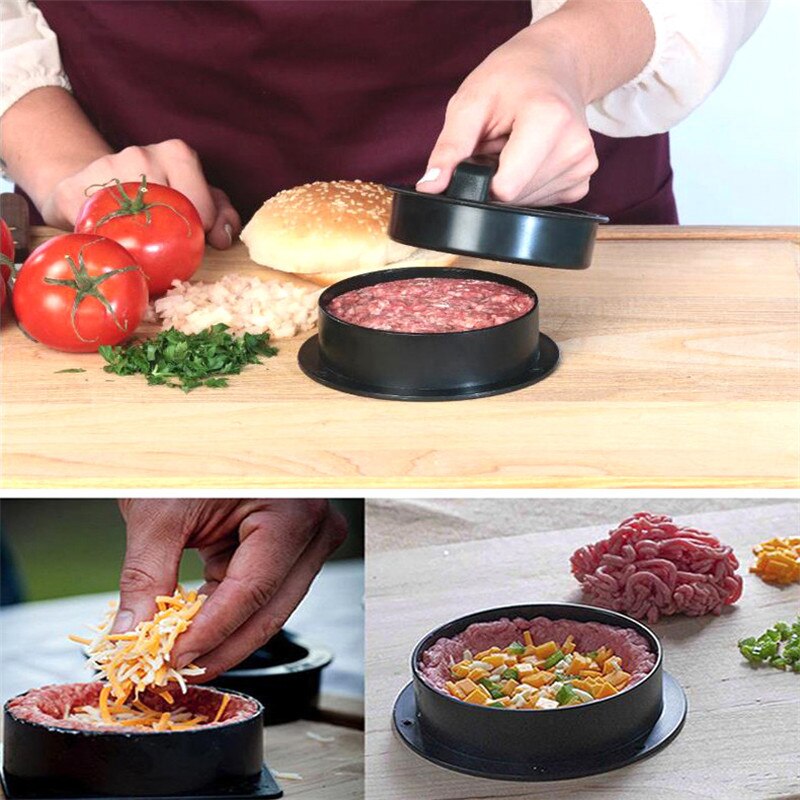 Keuken Accessoires 1 Set Van Hamburger Machine Chef Pasteitjes Rundvlees Barbecue Hamburger Machine Hamburger Pie Mold Keuken Gadgets