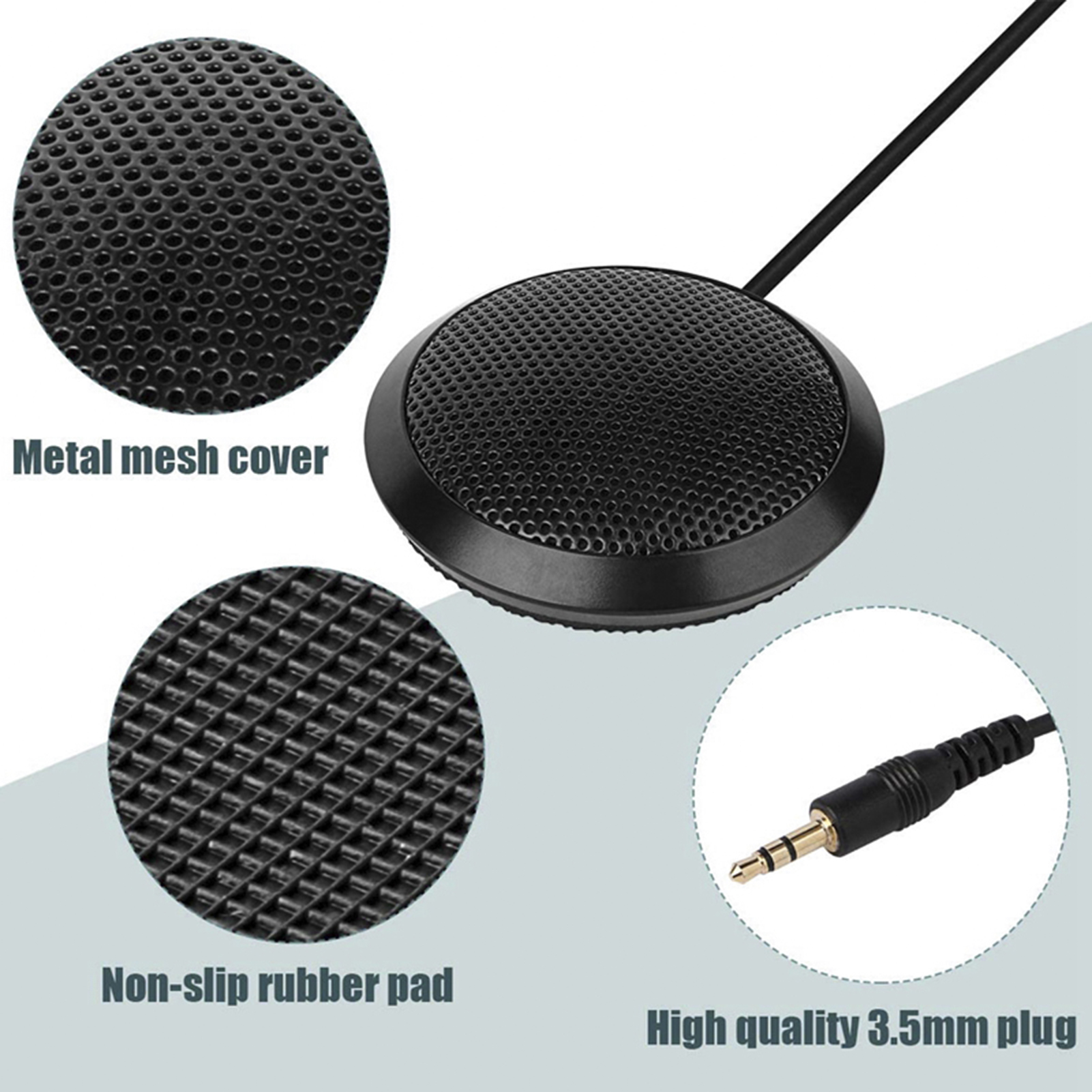 Omni-directional Condenser Microphone Mic for Meeting Business Conference Computer Desktop Laptop PC Voice Chat Video Games Live