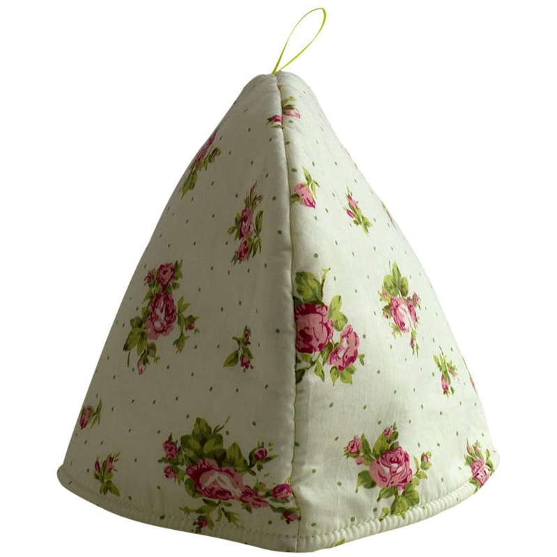 Floral Print Tea Cozy 100% Cotton Tea Cover Teapot Dust Cover Insulated Kettle Cover Keep Warm Breakfast Warmer Home Decorative