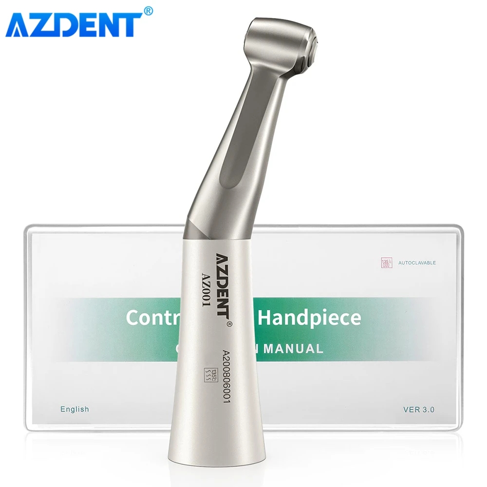 AZDENT-Motor de aire Dental, 2 agujeros, 4 agujeros, Kit de pieza de mano de baja velocidad, contraángulo, nariz recta, herramienta de odontología, dentistas, 1 ud.: Negro