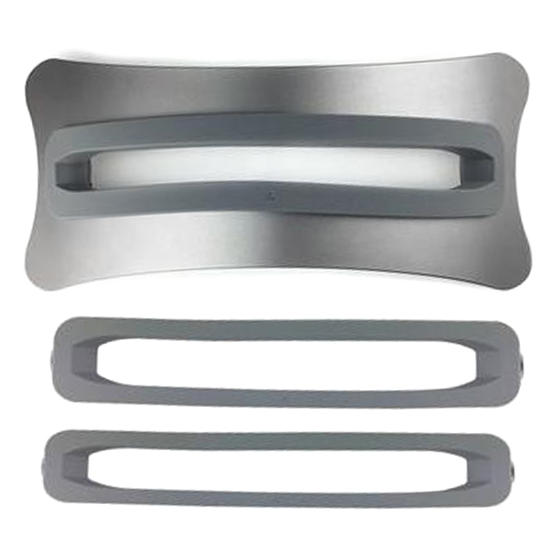 Platzsparender vertikaler laptopständer aus aluminium für den schreibtisch, aufgestellter halter für macbook pro air, 2 stück silicagel-pad