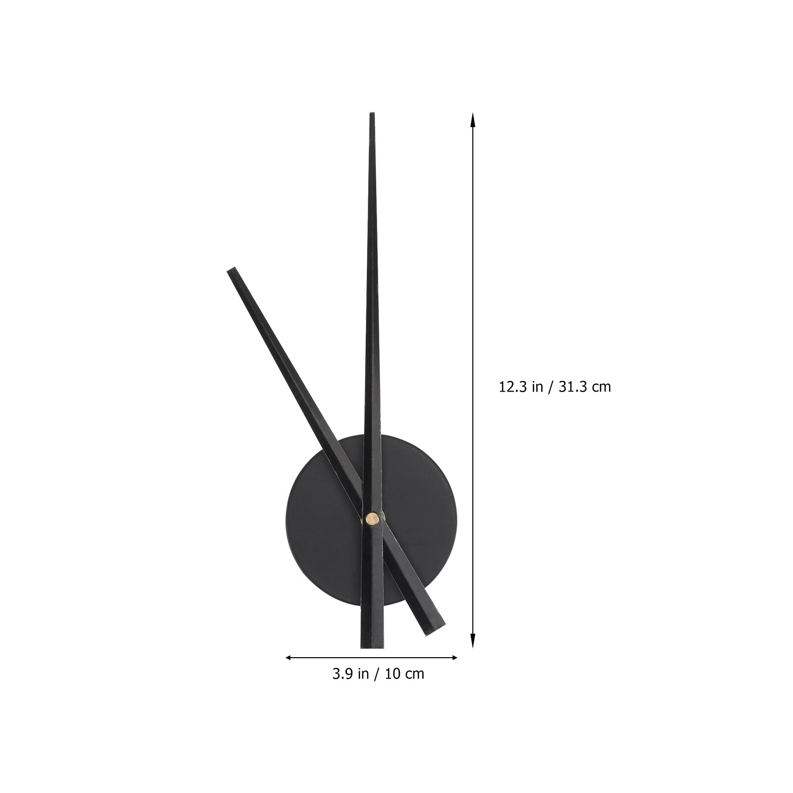 DIY Large Cross-stitch Clock Hands Needles Wall Clocks 3D Home Art Decor Clock Mechanism Accessories(Black,without