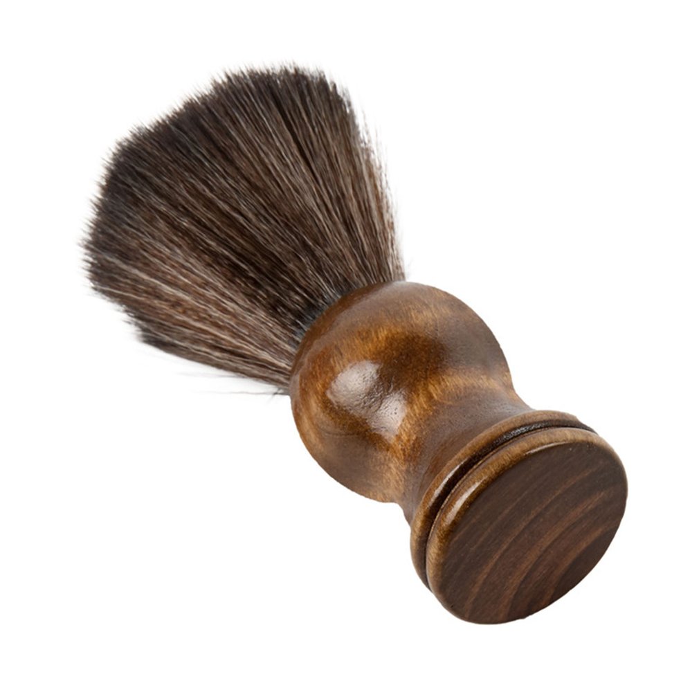 Nylon Shaving Brush Men’s Shave Brush With Engineered Wood Handle Wet Shaving Brush Kit For Safety Razor Straight Razor