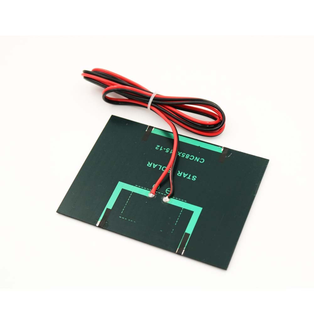 12V 1.5W Mini Solar Cell Solar Panel Standard Epoxy Polycrystalline Silicon with 100cm extend wire
