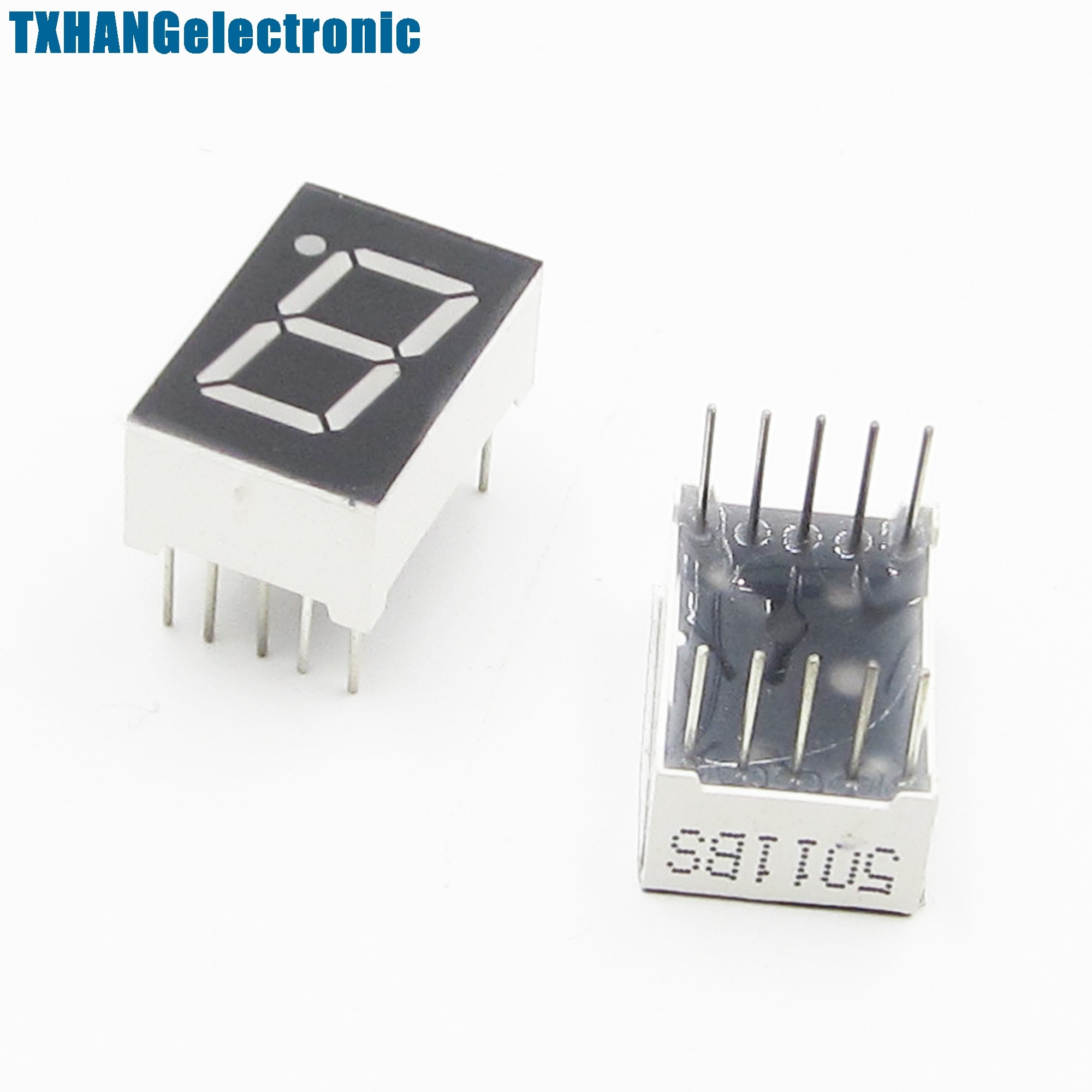 5PCS 0.56" 7 Segment Blue LED Display 1 Digit Common Anode