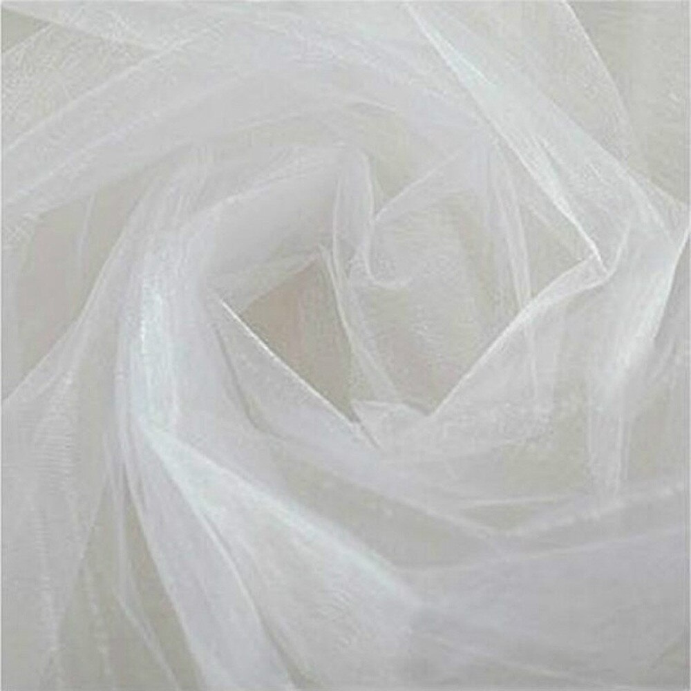 Organza-tejido puro de Organza para decoración de fondo de boda, productos textiles para el hogar, 500CM x 48CM, decoración de habitación: C