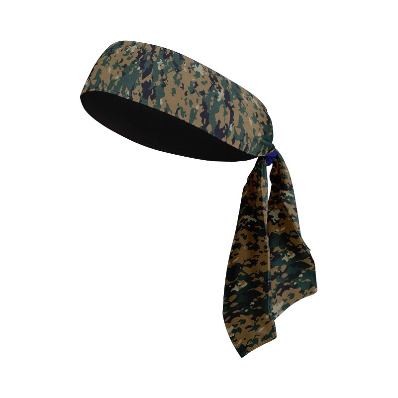 Camouflage Sports Head Band for Men Outdoor Cycling Running Tennis Absorbent Sweat Headband Fitness Compression Hair Headband: Style5