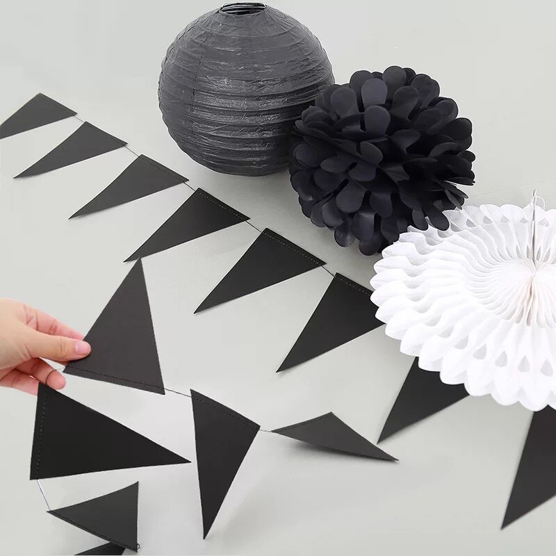 4m long spider bat disc Halloween flag hanging ornaments bar KTV classroom venue decoration: J