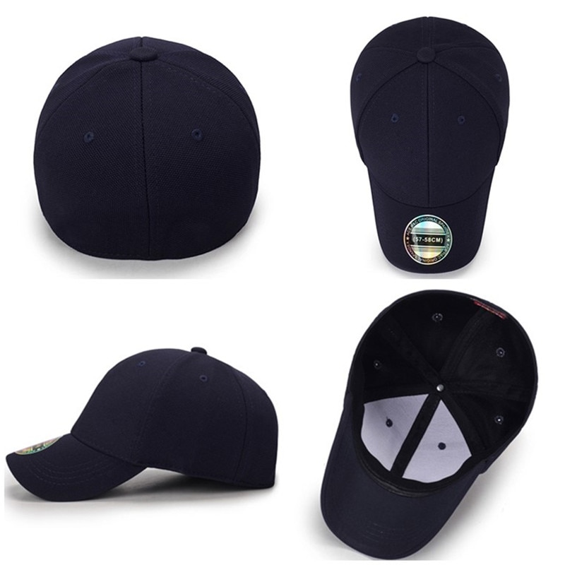 Baseball Cap Mannen Snapback Hoeden Ingericht Gesloten Volledige Cap Vrouwen Pet Outdoor Black Caps Bone Mannelijke Trucker Hoed Gorras