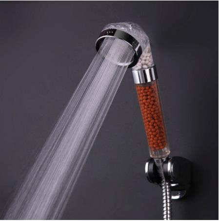 Badrum duschhuvud stenfilter justerbart presuriserat duschperspektivhögtryck vattenbesparande anion stenfilter spa