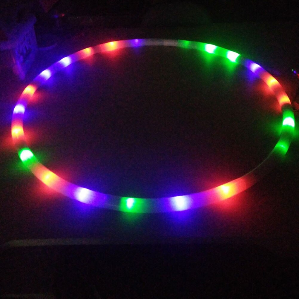 Familie Fitness Cirkel Bodybuilding Uitvoeren Led Licht Multi Kleur Veranderende Thuis Indoor Sport Apparatuur Vet Verlies Dansen