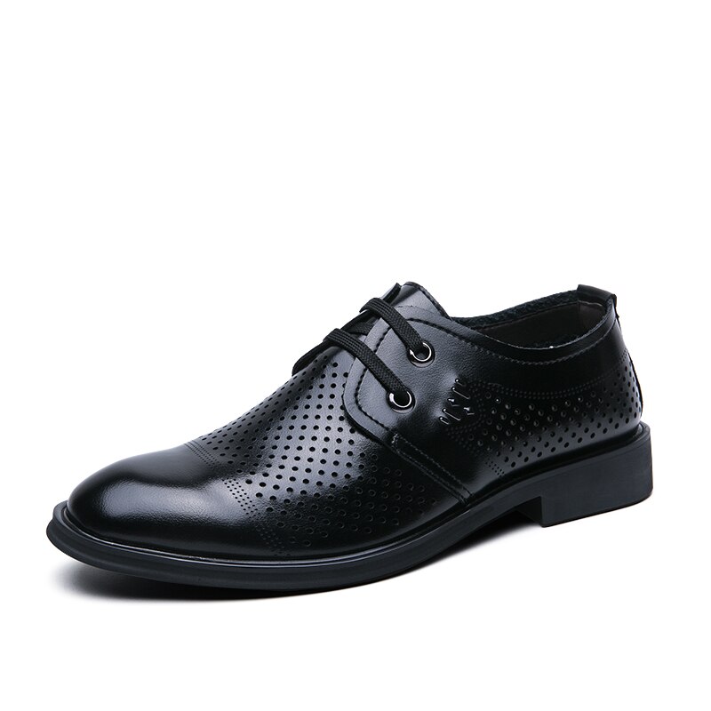 Leren sneakers herenschoenen herensneakers voor heren casual schoenen heren pu leren business basic wandelschoenen herensneakers zapatillas: Zwart / 7