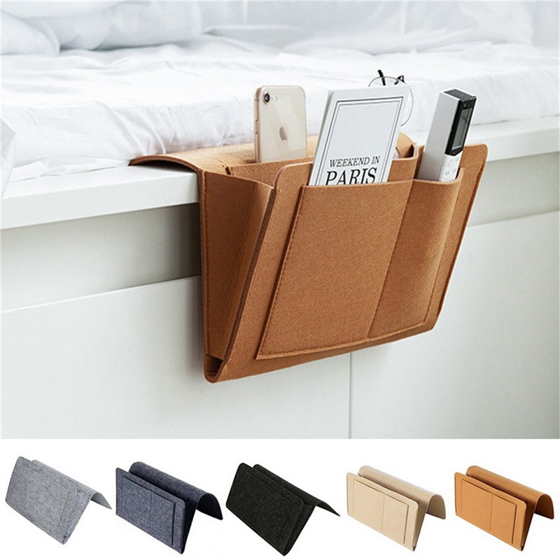 gefühlt Bett Lager Tasche Organizer Bett Pult Tasche Sofa TV Fernbedienung Kontrolle hängend Caddie Couch Lager Organizer Bett Halter Taschen