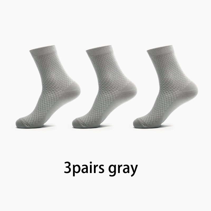 5 par/lot bomull herrstrumpor blå höga strumpor stjärnankarbåtsstrumpor mjuka roliga strumpor casual strumpor manliga strumpor: 3 par grå