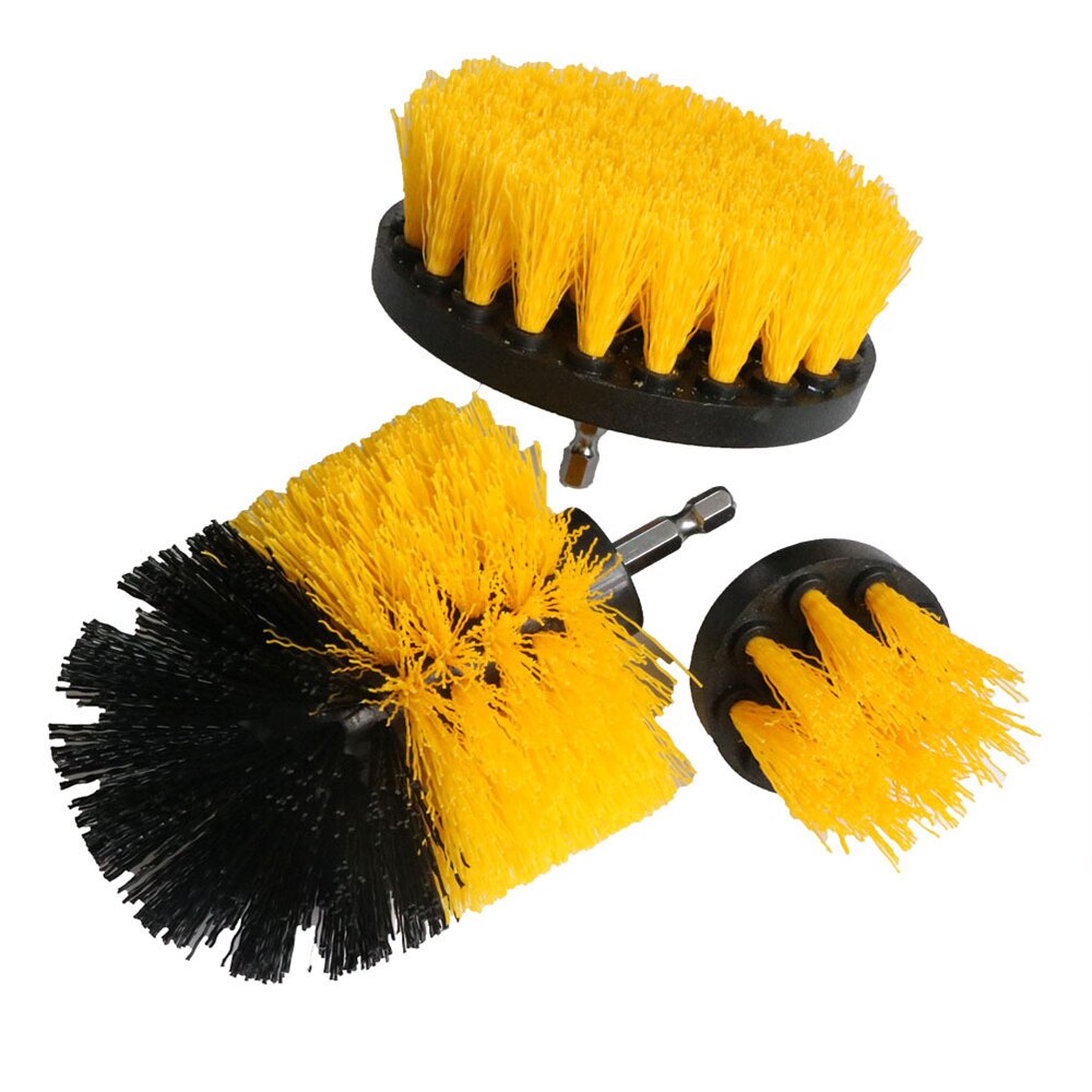 6Pcs Drill Brush Attachment Set Power Scrubber Brush Bathroom Cleaning Kit with Extender Multipurpose Clean for Kitchen Grout