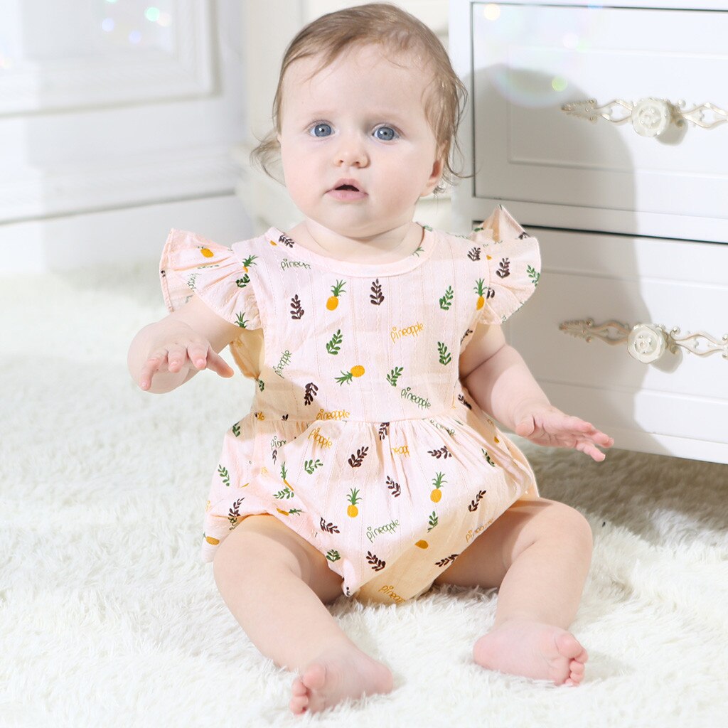 Baby Jongens Meisjes Rompertjes Ananas Print Jumpsuit Kleding Baby Meisje Romper Zomer Baby Jumpsuit Pasgeboren