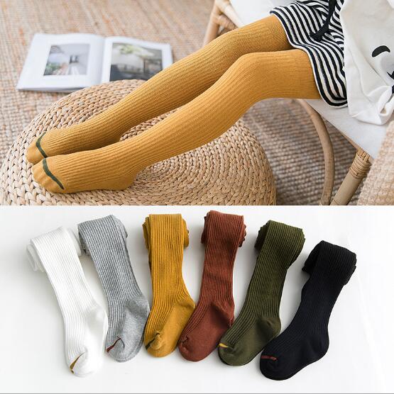 Autumn Winter Child Leggings Cotton Warm Pure Color Kids Boys Girls Pantyhose