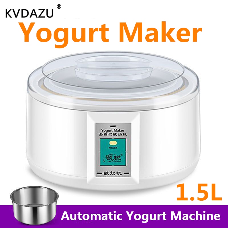 Electric Yogurt Maker Stainless Steel Liner Automatic Mini Yogurt Machine cups for yogurt kitchen appliances DIY Tool Kithchen