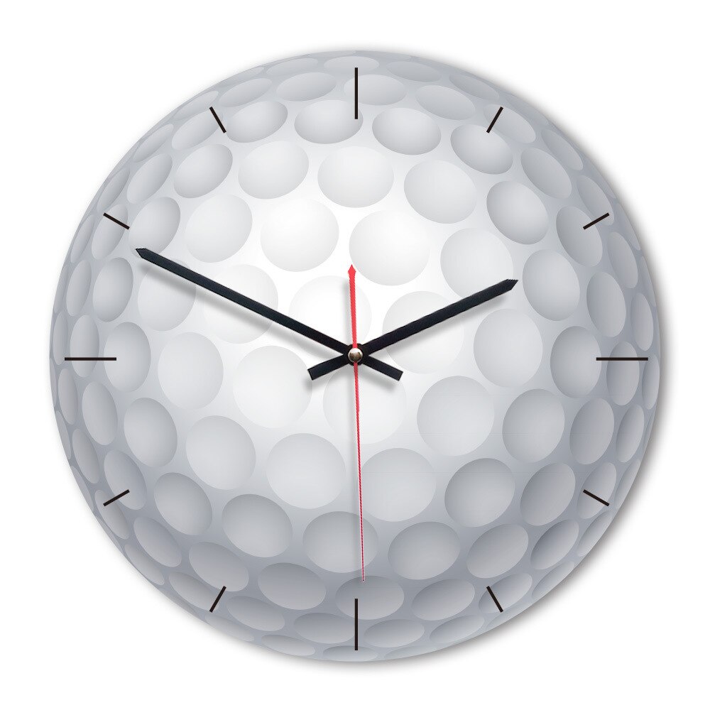 3d veggklokke tre basketball fotball golf fotball form sportsfans takrenne bursdag låve soverom 28cm/11 tommer: Ca. 027f