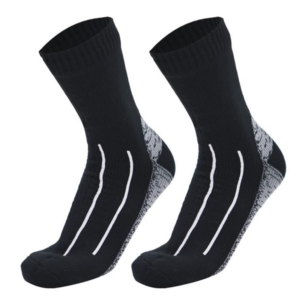 1 Pair Wading Socks Comfortable Waterproof Socks Elastic Cozy Women Men Winter Warm Mid-Tube Socks for Climbing: M / SKY BLUE