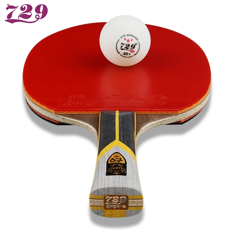 Raqueta de tenis de mesa Friendship 729 King 9 Star 8 Star, paleta de Ping Pong de carbono, bate de Ping Pong adhesivo alto con bolsa