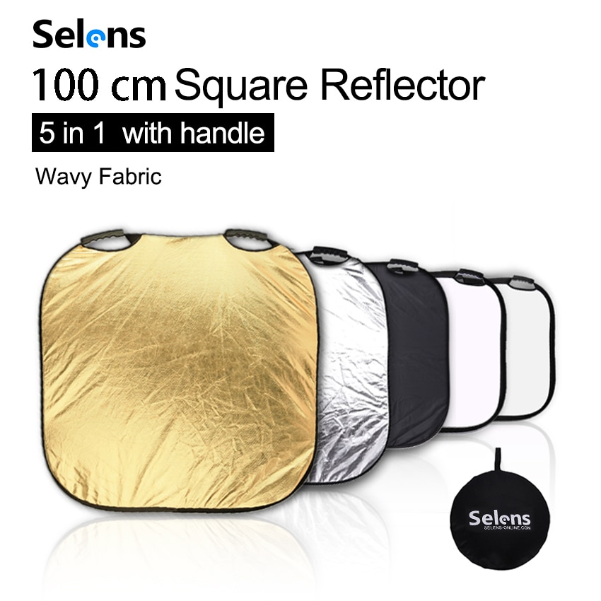Selens 100 Cm 5 In 1 Reflector Fotografie Draagbare Licht Reflector Met Draagtasl Voor Fotografie Photo Studio Accessoires