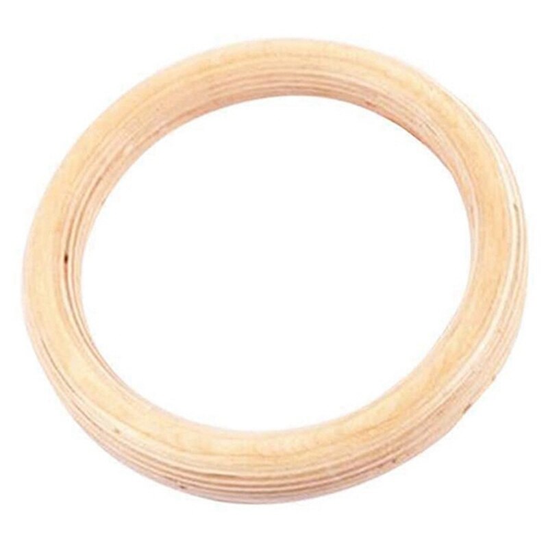 1 stk birk fitness ringe gymnastik trænings ring træ 32mm øvelse fitness gymnastik ringe gym øvelse