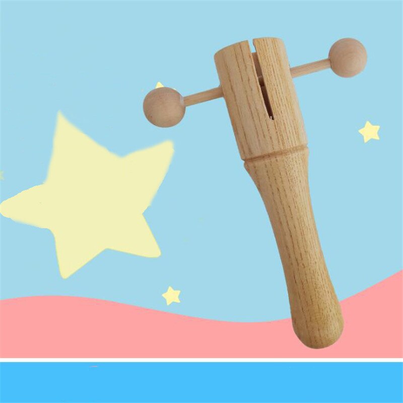 Martillo de juguete, martillo oscilante, barra de ritmo de madera, instrumento Musical de juguete, de educación iluminación temprana
