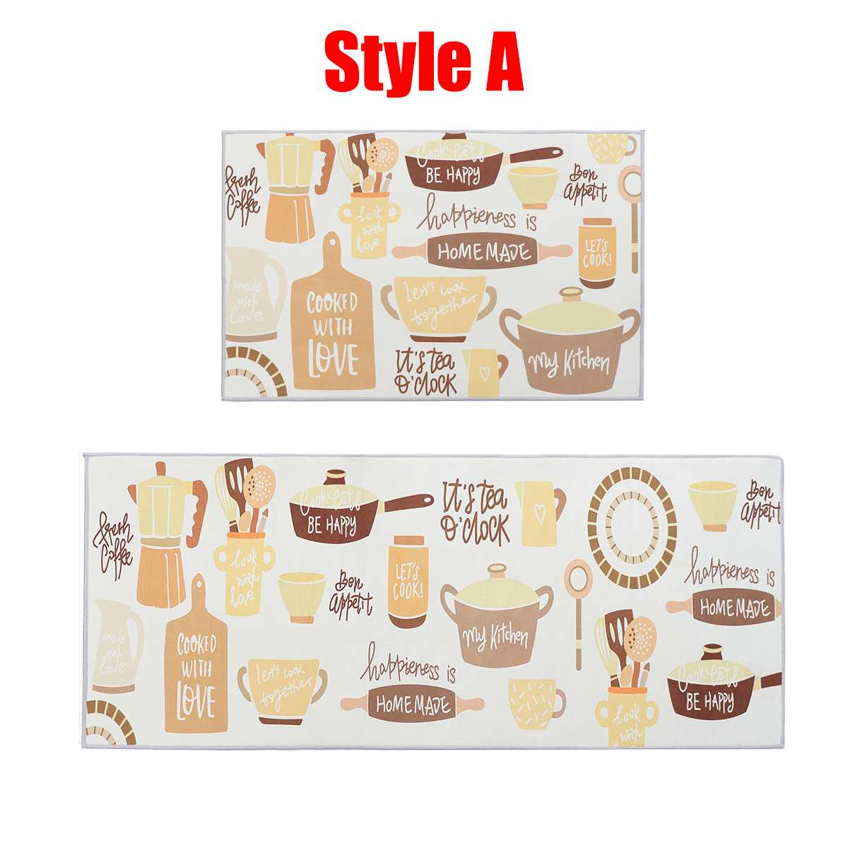 Keuken Mat Bad Tapijt Vloermat Antislip Waterdichte Huis Ingang Deurmat Badkamer Tapijt Woonkamer Decoratieve Slaapkamer Tapijten: Style A / 50x80cm